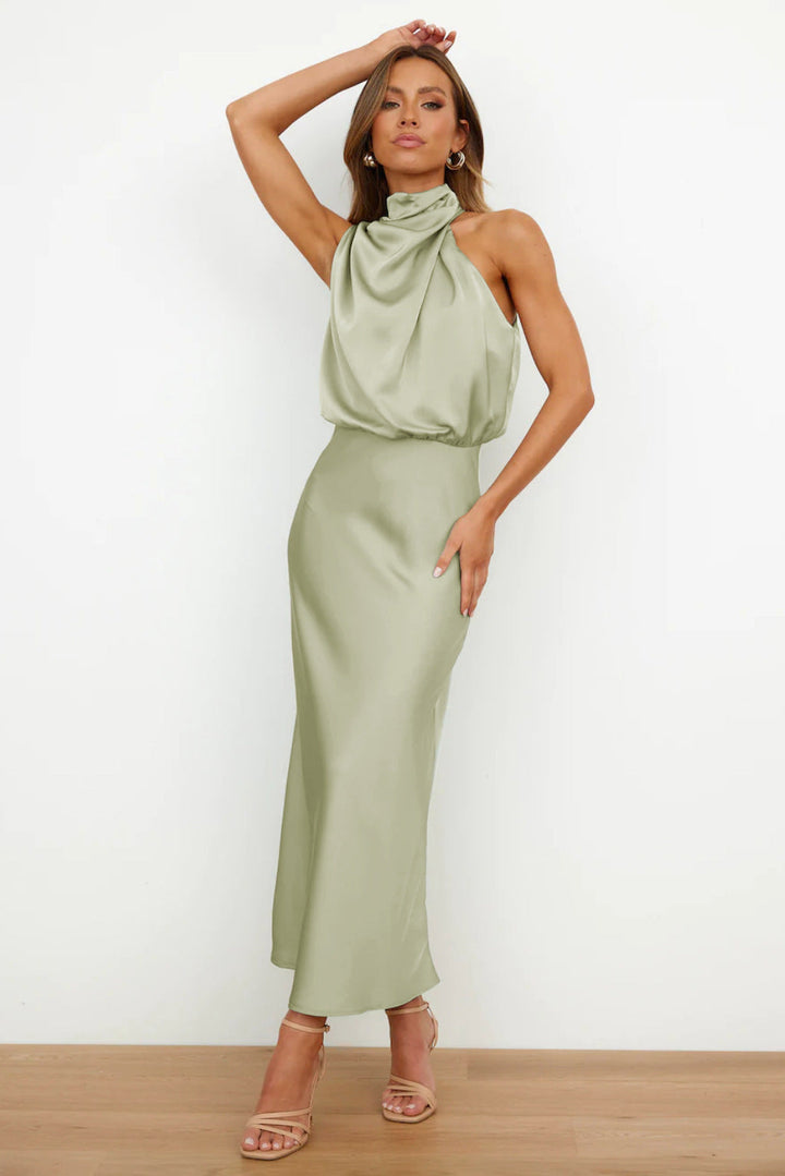 Veronie | Elegant Halter Dress