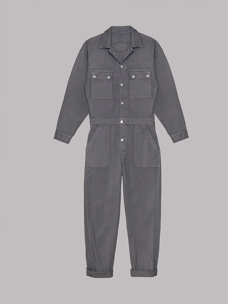 Sansa | Comfortable Button Down Jumpsuit
