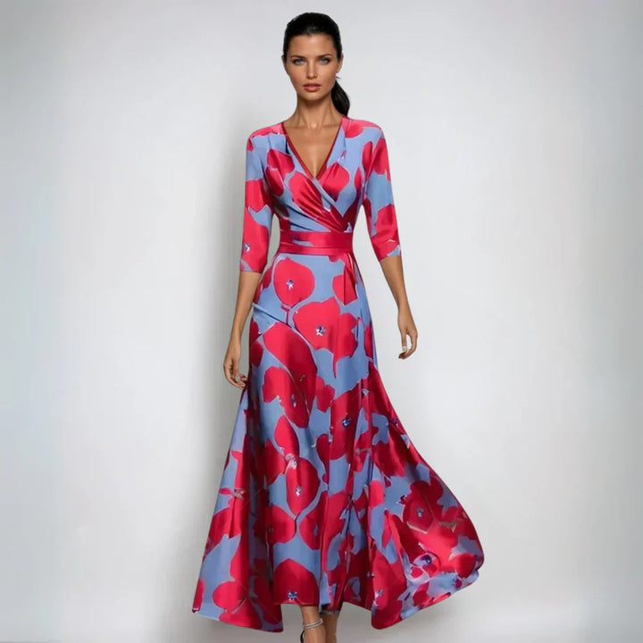 Fritzie | Elegant Floral Wrap Dress