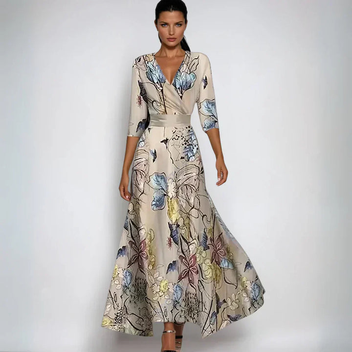 Fritzie | Elegant Floral Wrap Dress