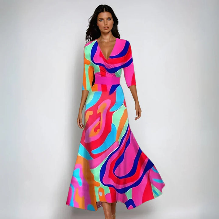 Fritzie | Elegant Floral Wrap Dress