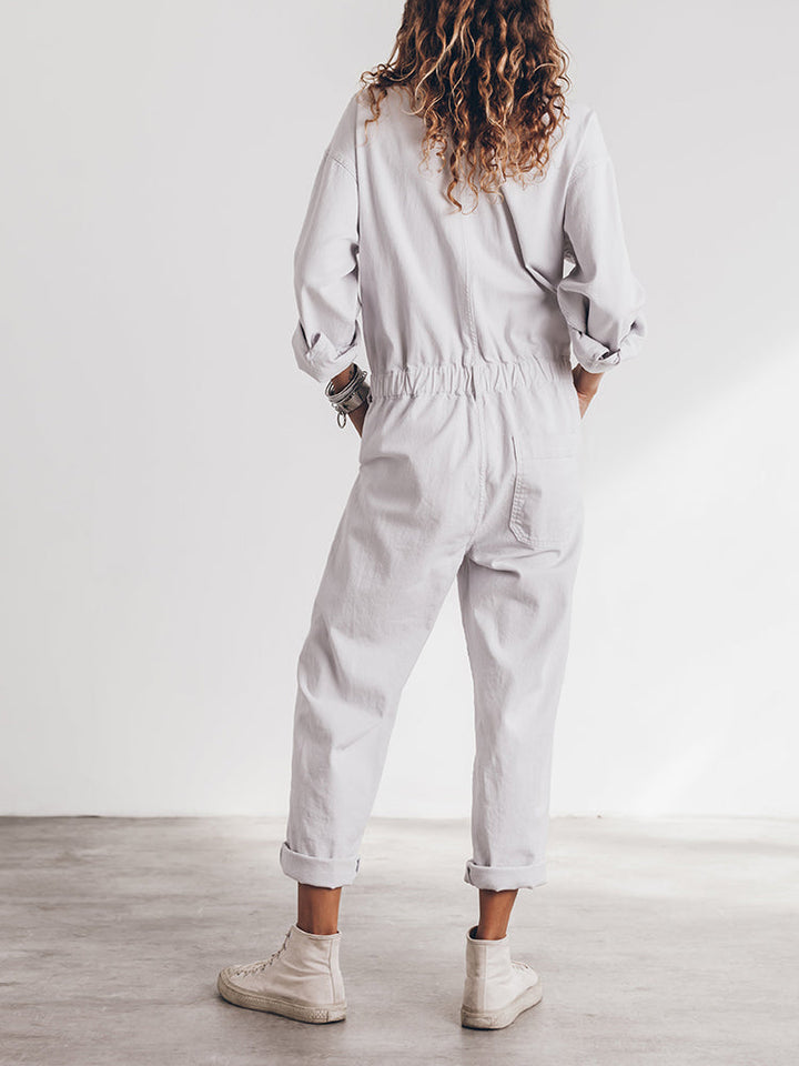 Sansa | Comfortable Button Down Jumpsuit