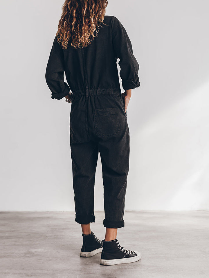 Sansa | Comfortable Button Down Jumpsuit