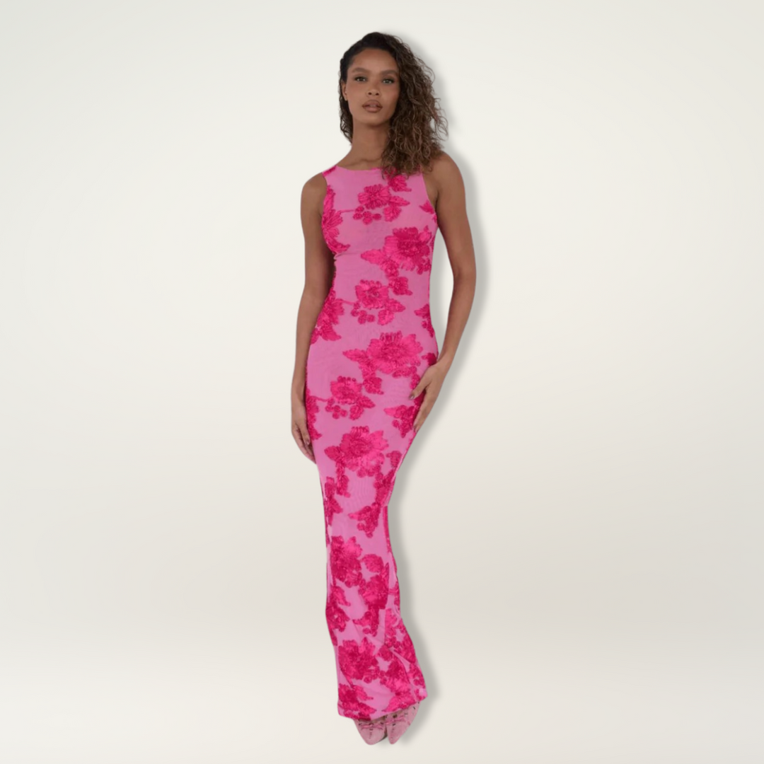 Lilia | Elegant Floral Maxi Dress