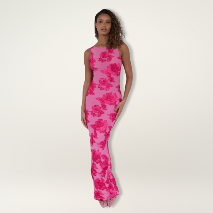 Lilia | Elegant Floral Maxi Dress