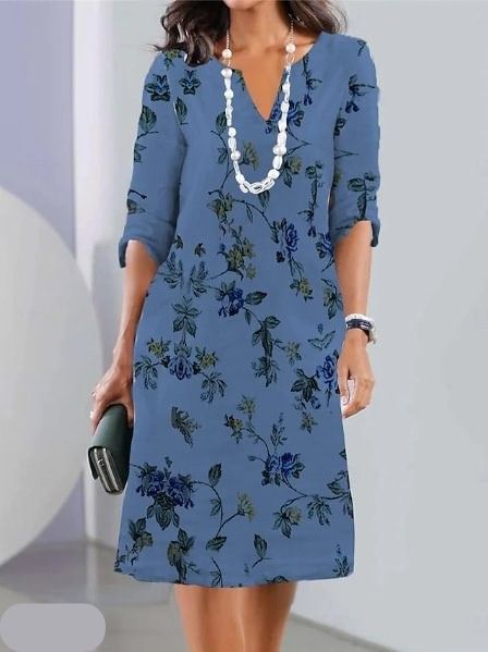 Thea | Double-Layer Floral Tunic Dress
