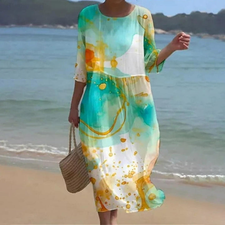 Cristela | Romantic Floral Midi Dress