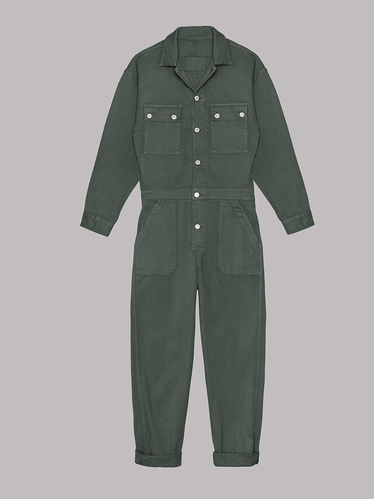 Sansa | Comfortable Button Down Jumpsuit