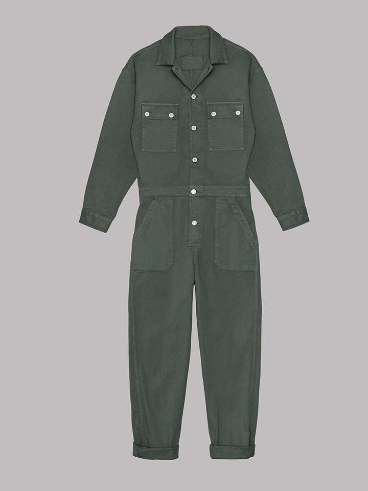 Sansa | Comfortable Button Down Jumpsuit