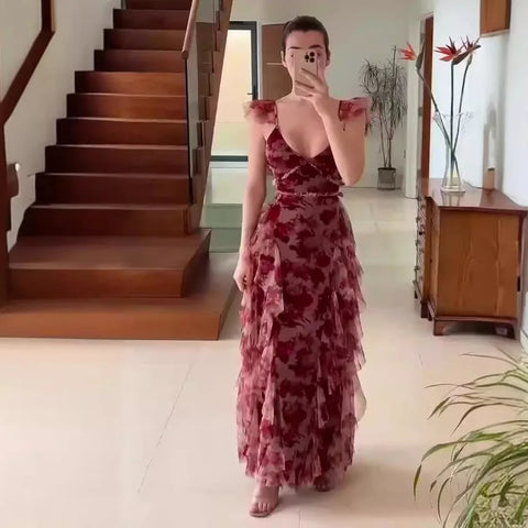 Millie | Floral Ruffle Dress
