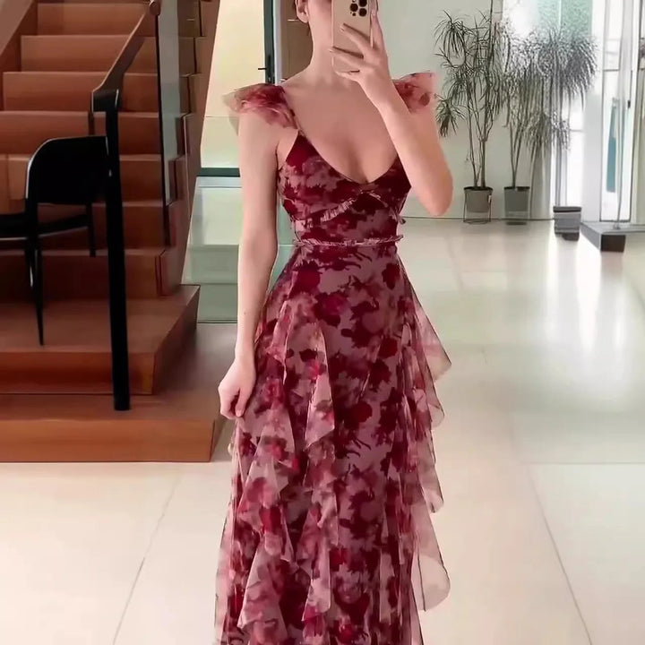 Millie | Floral Ruffle Dress