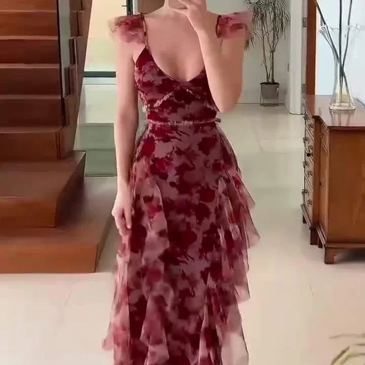 Millie | Floral Ruffle Dress