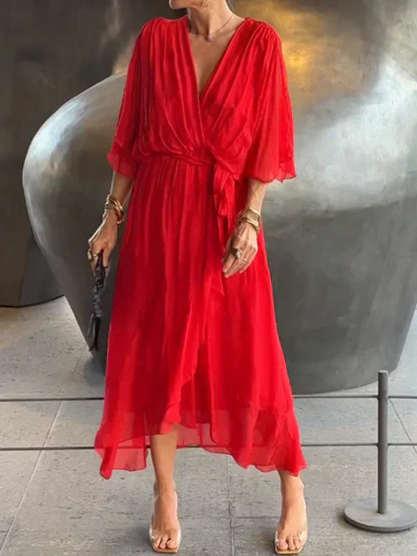 Melanie | V-Neck Wrap Dress