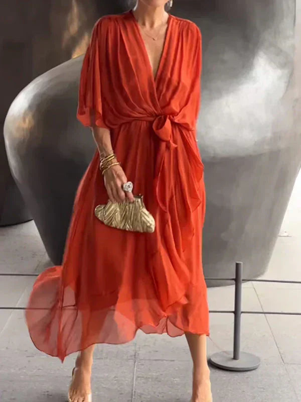 Melanie | V-Neck Wrap Dress